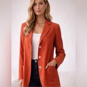 🧡 NEW Barami wool blazer fitted color brick